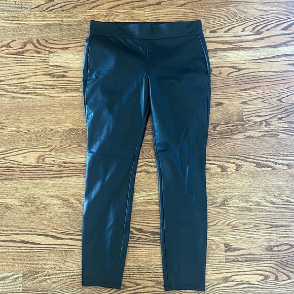 LOFT Faux Leather Leggings - Picture 2 of 6